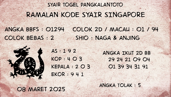 Prediksi Singapore